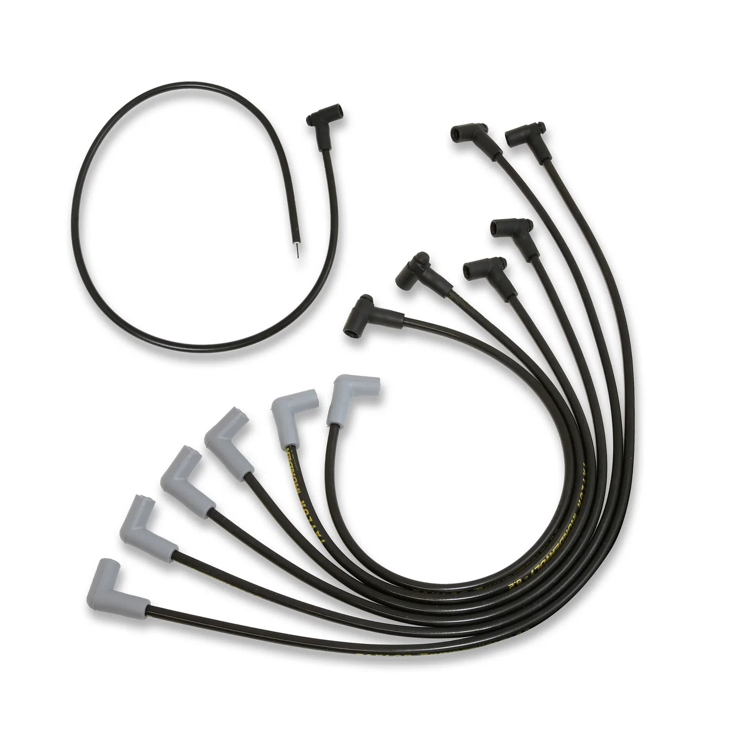 Spark Plug Wire Set Universal 8.2mm Silicone Thundervolt 40 ohm_ft Black 84069
